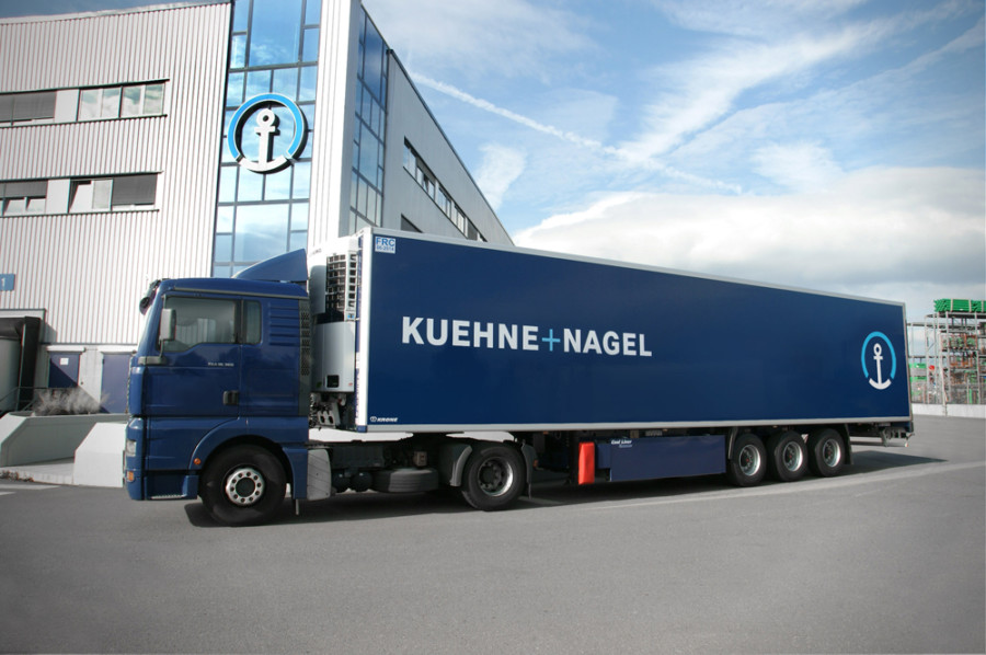 Image of Kuehne + Nagle lorry to illustrate Holmes Noble case study