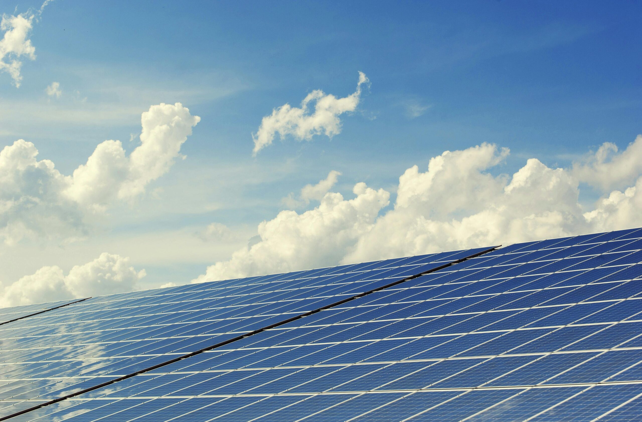 Solar panels illustrating Holmes Noble energy supplier case study